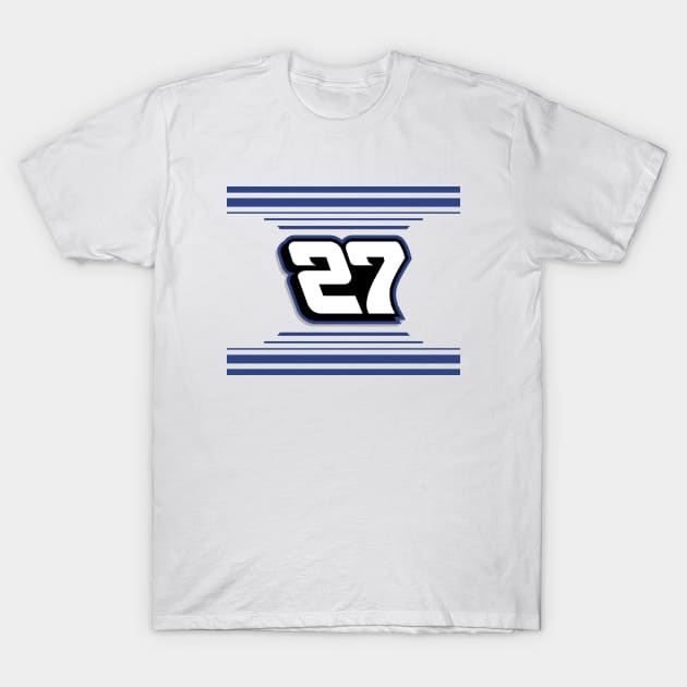 Jeb Burton #27 2024 NASCAR Design T-Shirt by AR Designs 